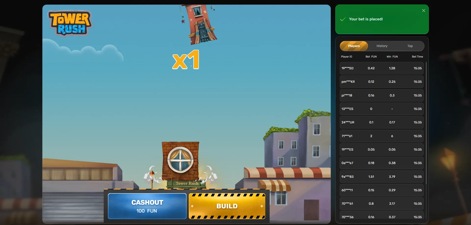 Deposit and withdraw at Tower Rush Malaysia licensed casino platforms
